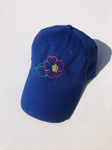 HAND EMBROIDERY CAMELLIA CAPS