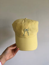Load image into Gallery viewer, HAND EMBROIDERY BOW CAPS - pastel