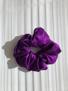 PURE SILK LARGE SCRUNCHIES - crystal brights