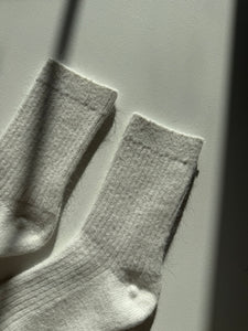 ANGORA WOOL SOCKS - neutral