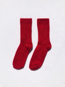 ANGORA WOOL SOCKS - Crystal bright