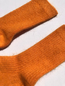 ANGORA WOOL SOCKS - Crystal bright