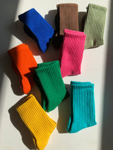 Load image into Gallery viewer, KIDS COTTON TERRY ATHLETIC SOCKS