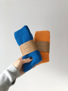 ICELAND WOOL SOCKS - crystal bright