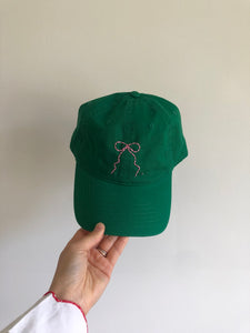 HAND EMBROIDERY BOW CAPS - bright