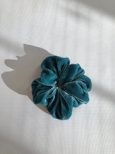 Load image into Gallery viewer, SILK VELVET SCRUNCHIES - crystal bright