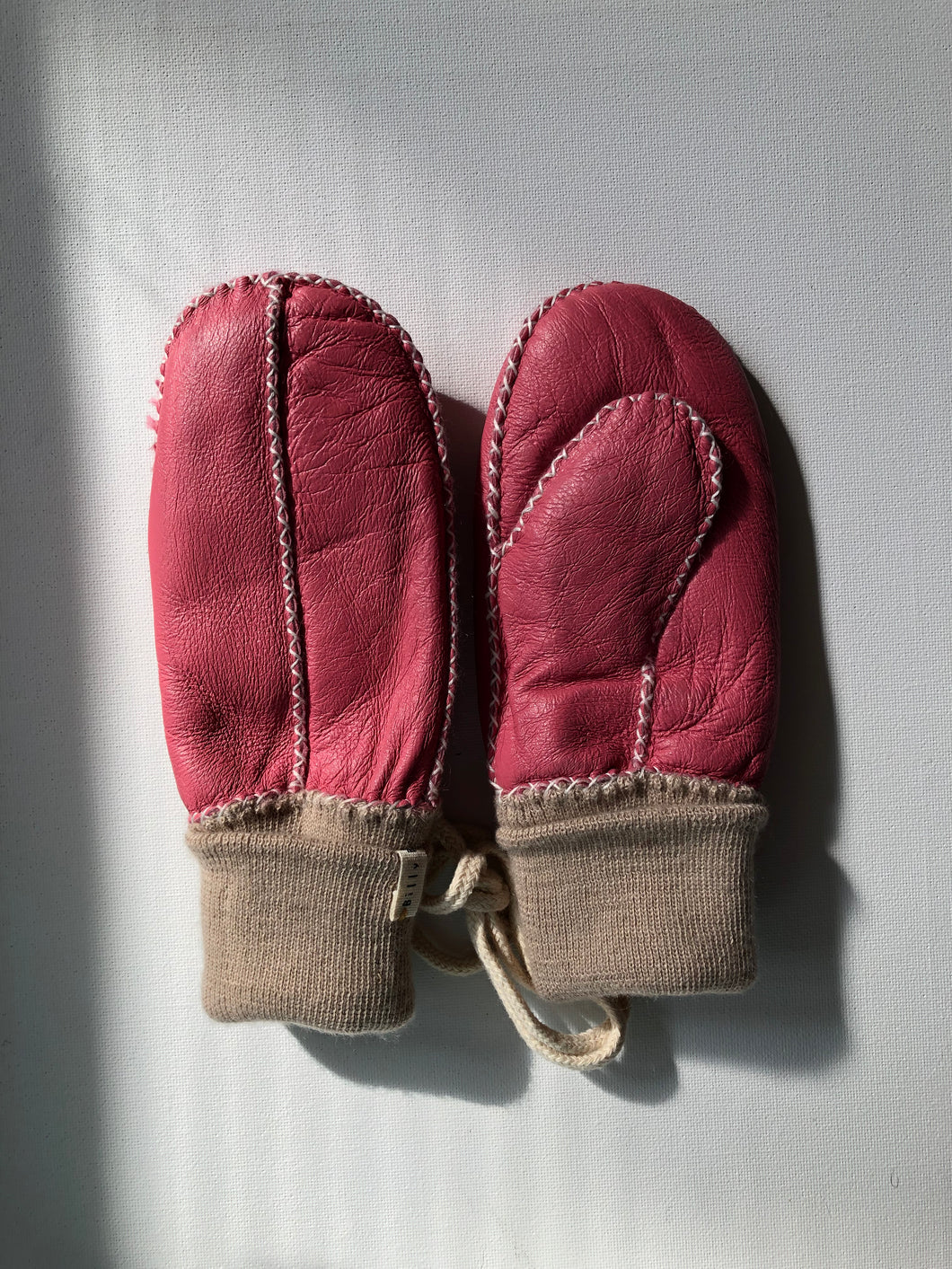 KIDS SHEARLING MITTENS