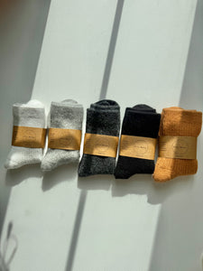 ANGORA WOOL SOCKS - neutral