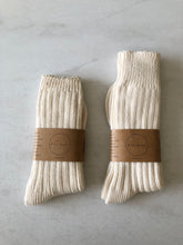 Load image into Gallery viewer, ORGANIC COTTON CHUNKY RIBBED HIGH SOCKS