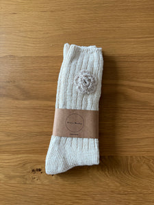 CROCHET COOKIE FLOWERS SOCKS
