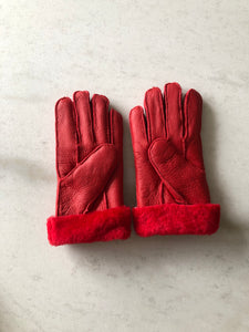 SHEARLING GLOVES