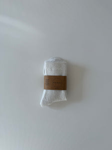 ANGORA WOOL SOCKS - neutral