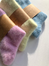 Load image into Gallery viewer, FLUFFY ANGORA SOCKS - CRYSTALS