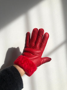 SHEARLING GLOVES