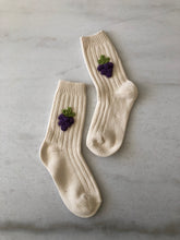 Load image into Gallery viewer, CROCHET GRAPES COTTON SOCKS