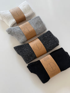 ANGORA WOOL SOCKS - neutral