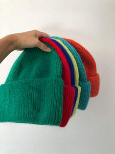 ROYAL ANGORA WOOL BEANIE - crystal brights