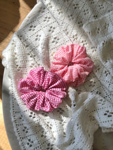 Load image into Gallery viewer, MINI GINGHAM SCRUNCHIES - snow pastel