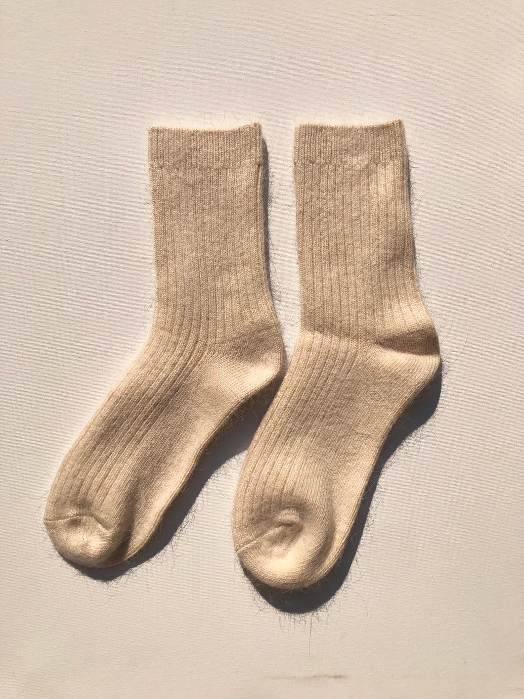 ANGORA WOOL SOCKS - neutral