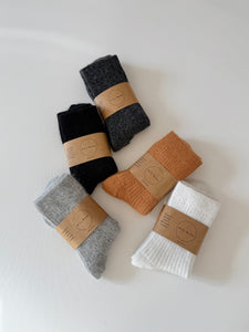 ANGORA WOOL SOCKS - neutral