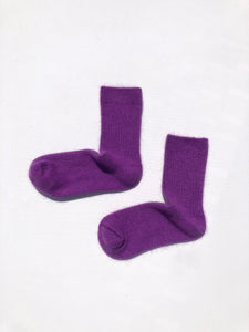 ANGORA WOOL SOCKS - Crystal bright