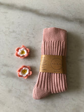 Load image into Gallery viewer, CROCHET DAFFODIL COTTON SOCKS