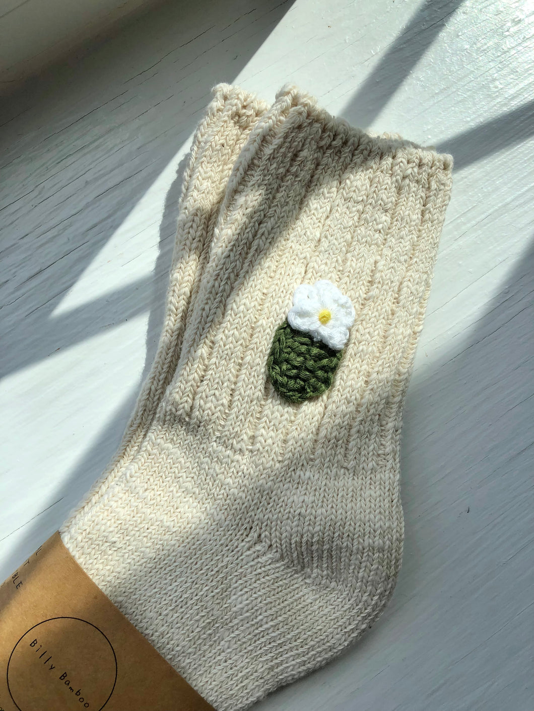 CROCHET CAMELLIA SOCKS