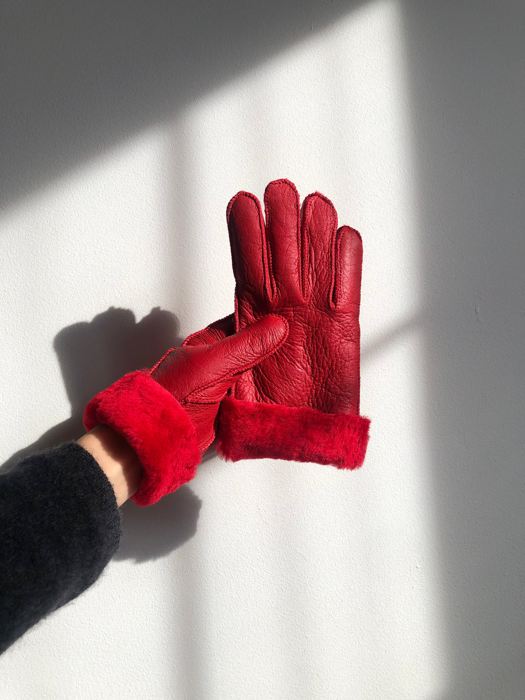 SHEARLING GLOVES