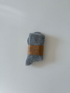 ANGORA WOOL SOCKS - neutral