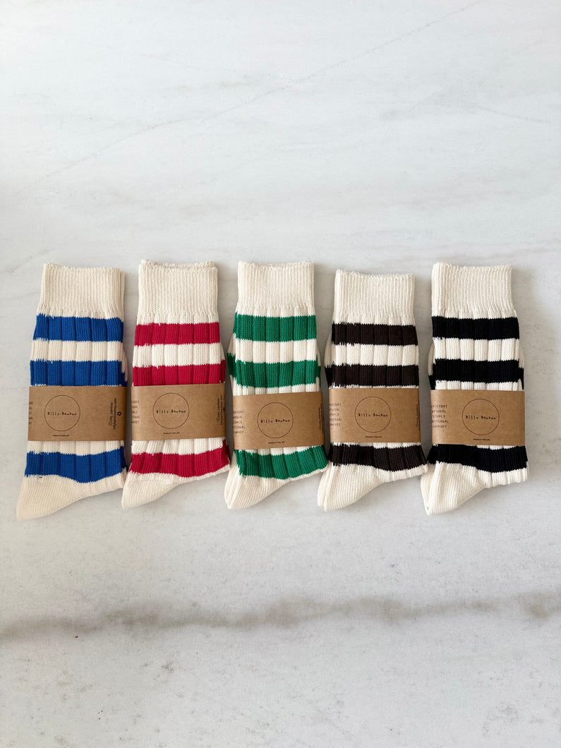 2025 COLOR STRIPE HIGH SOCKS