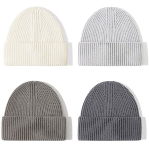 MERINO WOOL EVERYDAY BEANIES - neutral