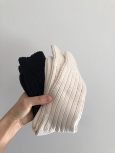 PARK OF TWO - CHUNKY RIBBED ORGANIC COTTON SOCKS