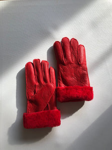 SHEARLING GLOVES