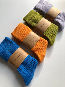 ICELAND WOOL SOCKS - crystal bright