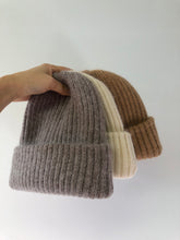 Load image into Gallery viewer, RIBBED WOOL DOUBLE LAYER BEANIE