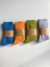 Load image into Gallery viewer, ICELAND WOOL SOCKS - crystal bright