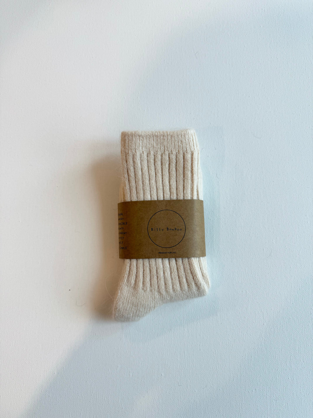 ROYAL ANGORA WOOL SOCKS - neutral