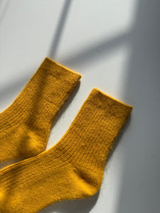 ANGORA WOOL SOCKS - Crystal bright