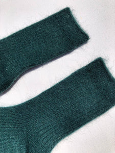 ANGORA WOOL SOCKS - Crystal bright