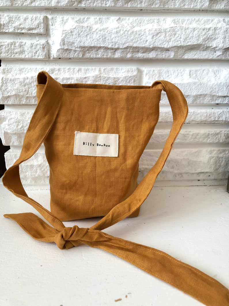 PRE - ORDER LINEN SHOULDER TOTE BAG