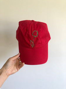 HAND EMBROIDERED TULIPS CAPS