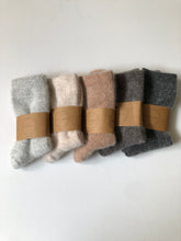 Load image into Gallery viewer, FLUFFY ANGORA SOCKS - NEUTRAL