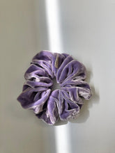 Load image into Gallery viewer, SILK VELVET LARGE SCRUNCHIES - crystal bright