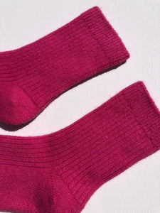 ANGORA WOOL SOCKS - Crystal bright