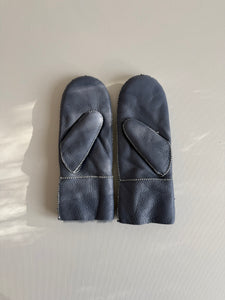 2025 SHEARLING MITTENS - white stitch