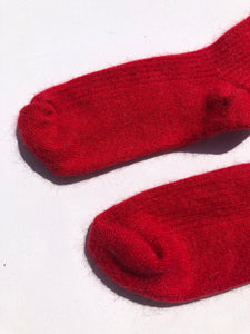 ANGORA WOOL SOCKS - Crystal bright