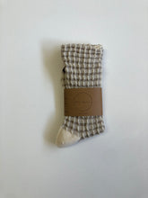 Load image into Gallery viewer, GINGHAM WAFFLE SOCKS - neutral