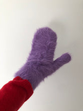 Load image into Gallery viewer, FLUFFY ANGORA MITTENS - crystal brights