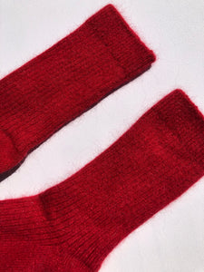 ANGORA WOOL SOCKS - Crystal bright