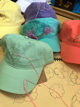 Load image into Gallery viewer, HAND EMBROIDERY CAMELLIA CAPS